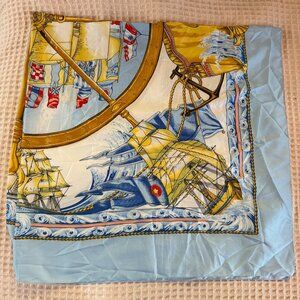 Tuckernuck Silk Scarf - Light Blue Oversized NWOT